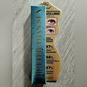 TOO FACED Better Than Sex Waterproof Black Mascara NEW IN BOX